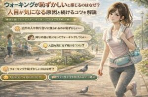 ウォーキングが恥ずかしいと感じるのはなぜ？人目が気になる原因と続けるコツを解説
