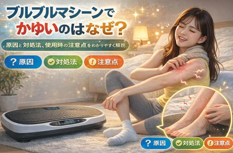 ブルブルマシーンでかゆいのはなぜ？原因と対処法、使用時の注意点をわかりやすく解説