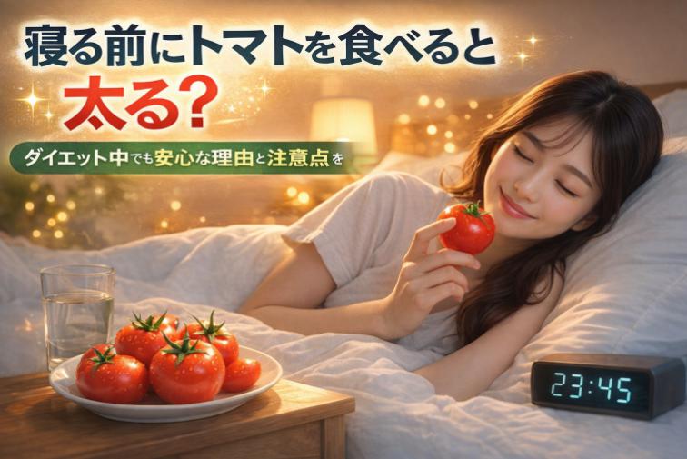 寝る前にトマトを食べると太る？ダイエット中でも安心な理由と注意点を徹底解説